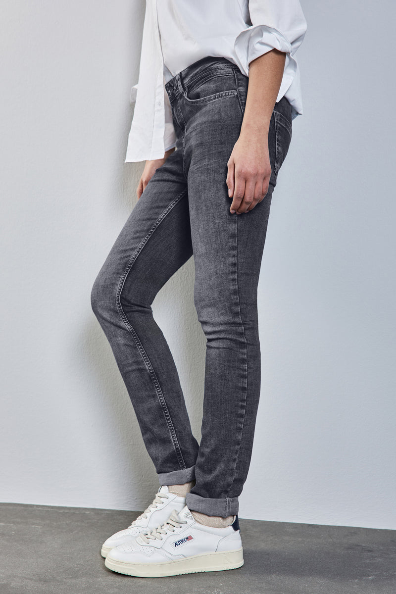 Jean slim mid grey denim - STREET ONE