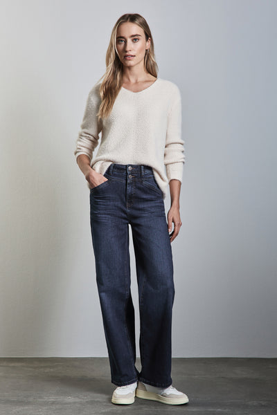 Jeans wide DARK BLUE DENIM - STREET ONE
