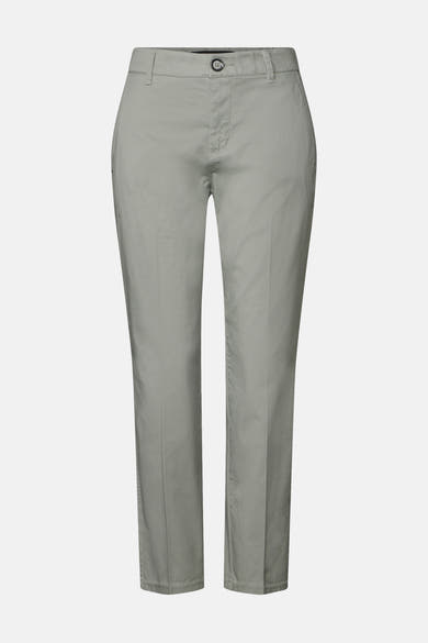 Chino vert de STREET ONE, coupe droite, détails subtils et couleur unie.