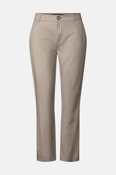 Chino beige de Street One, pantalon décontracté uni avec une coupe confortable.