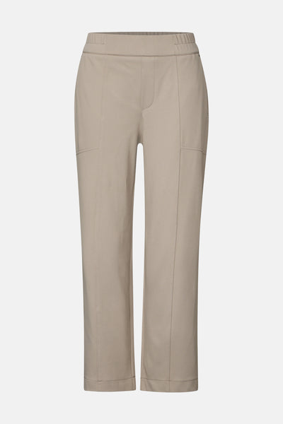 Pantalon beige de STREET ONE avec des coutures décoratives discrètes.
