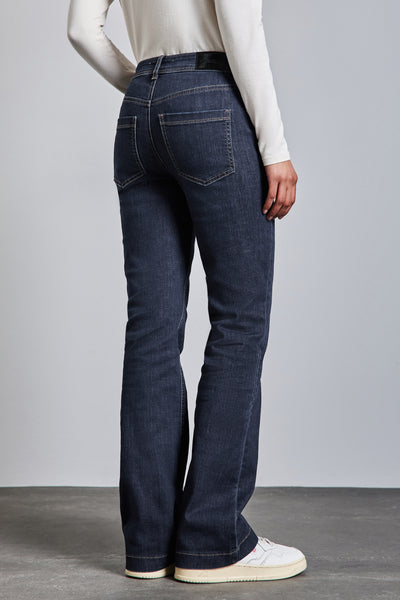 QR BOOTCUT - dark blue denim