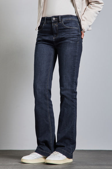 QR BOOTCUT - dark blue denim