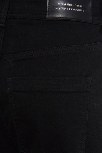 QR BOOTCUT - black denim