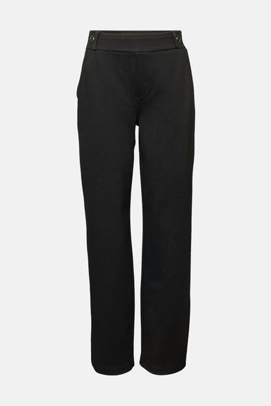 Zwarte pantalon van STREET ONE, met decoratieve knopen aan de taille.