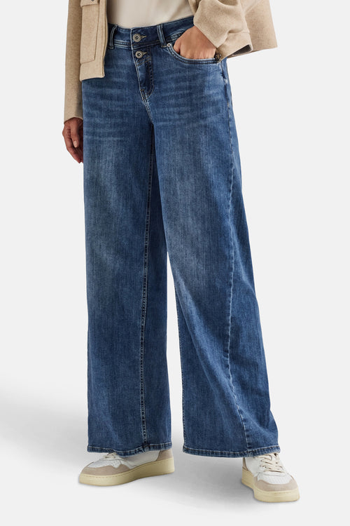 Jeans wide mid blue denim - STREET ONE