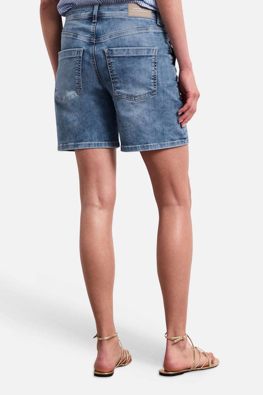 Short - mid blue denim