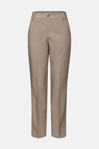 Beige kostuumbroek van STREET ONE, rechte pasvorm en subtiele naaddetails.