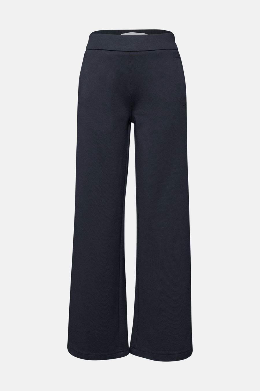 Pantalon de costume bleu par STREET ONE, coupe ample et taille élastique.