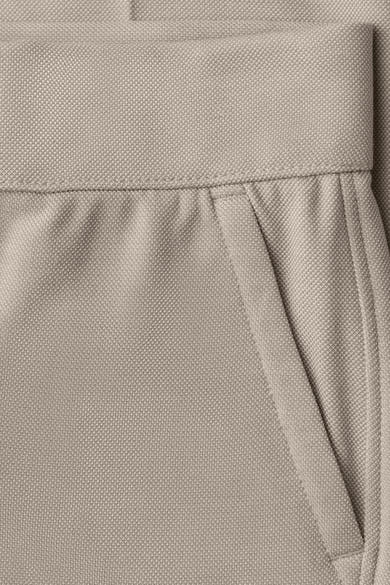 Beige kostuumbroek van STREET ONE, Italiaanse zakdetails en pique textuur.