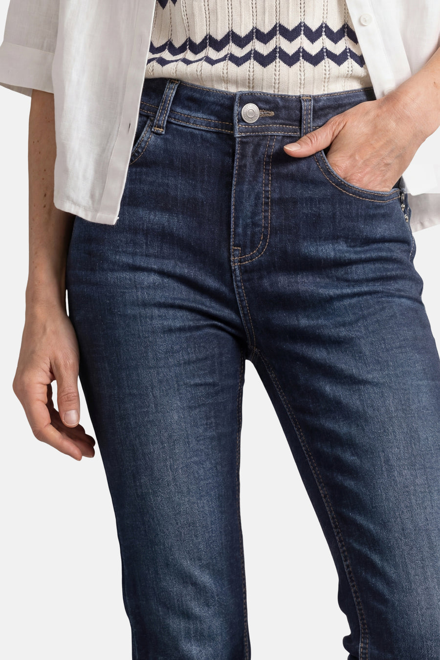 Jeans bootcut dark blue denim - STREET ONE