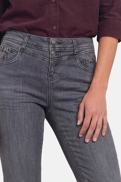 Jean slim mid grey denim - STREET ONE