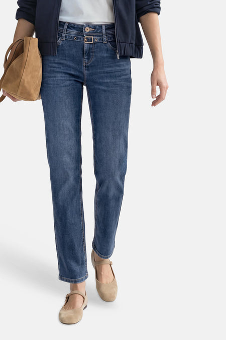 Jeans straight mid blue denim - STREET ONE