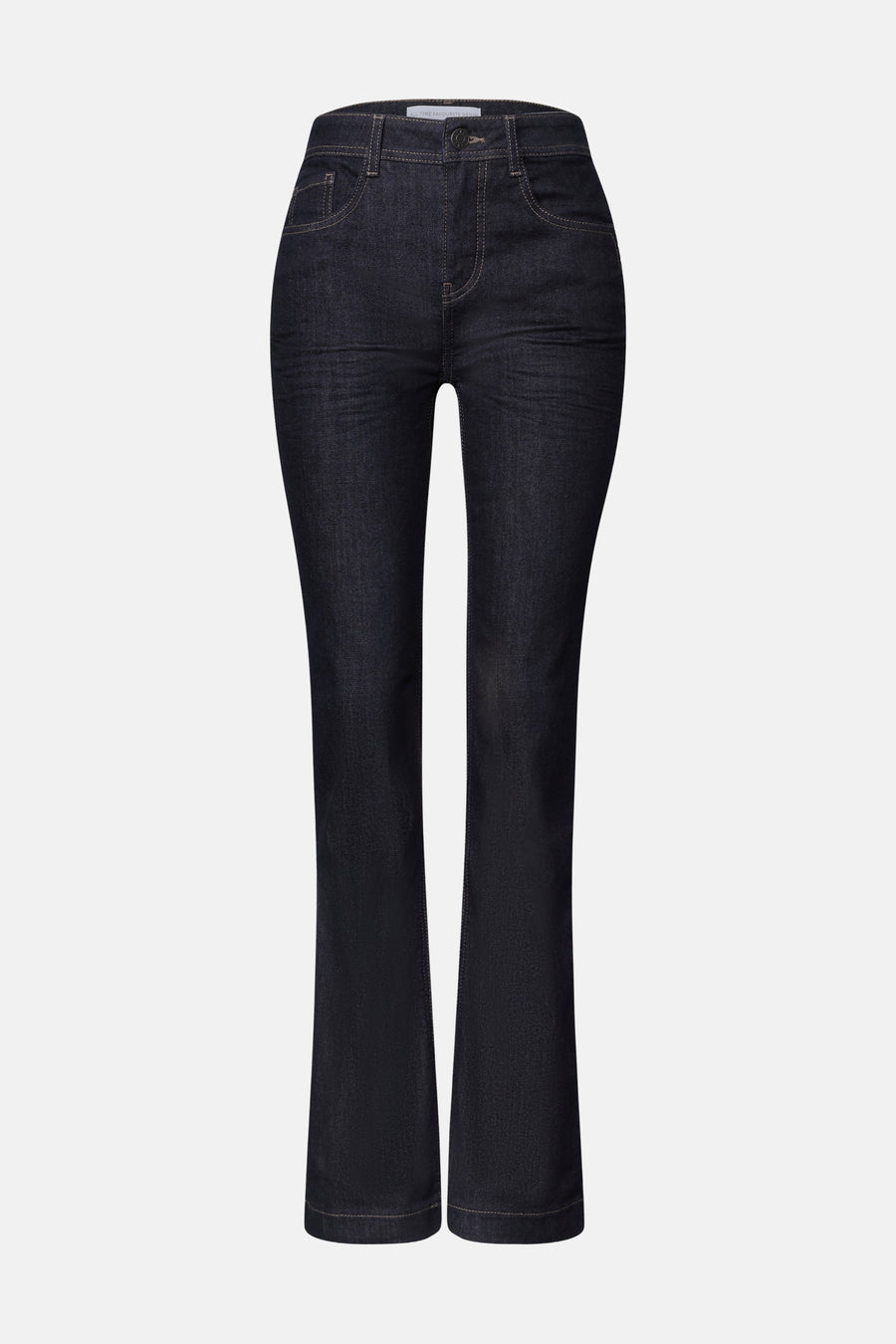 Jean bootcut bleu foncé en denim STREET ONE, vue de face