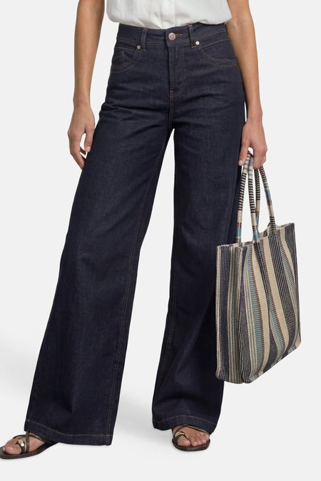 Jeans wide dark blue denim - STREET ONE