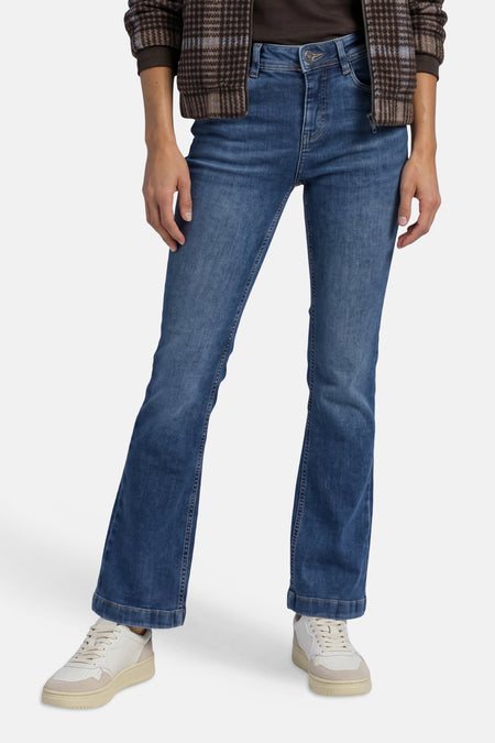 Jean bootcut mid blue denim - STREET ONE