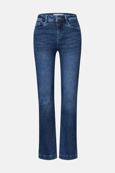 Jean bootcut bleu denim avec poches et fermeture boutonnée, STREET ONE