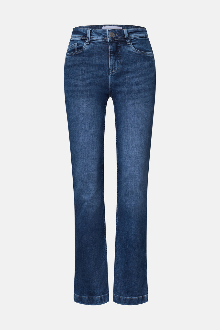 Jean bootcut bleu denim avec poches et fermeture boutonnée, STREET ONE