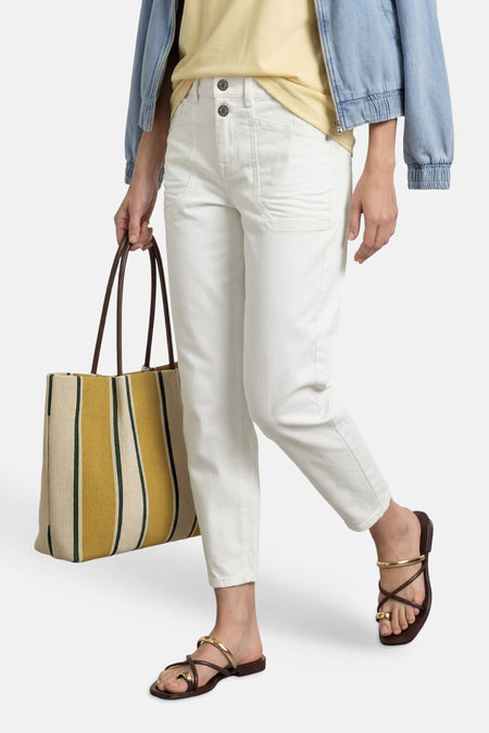 Mom jeans off white denim - STREET ONE