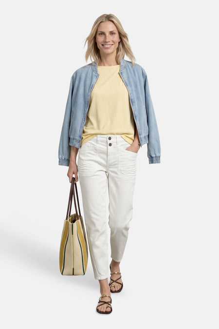 Mom jeans off white denim - STREET ONE