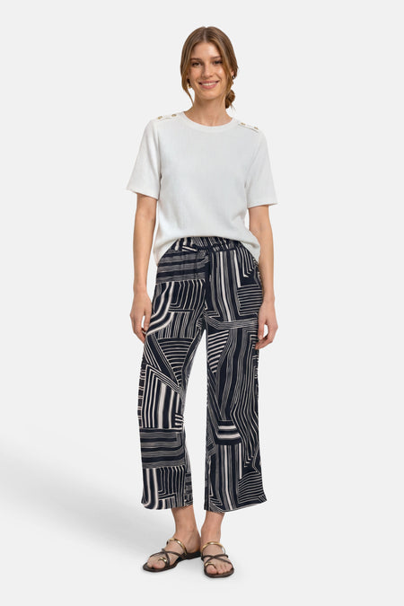 Dames sb seizoensbroek elastic bleu - STREET ONE