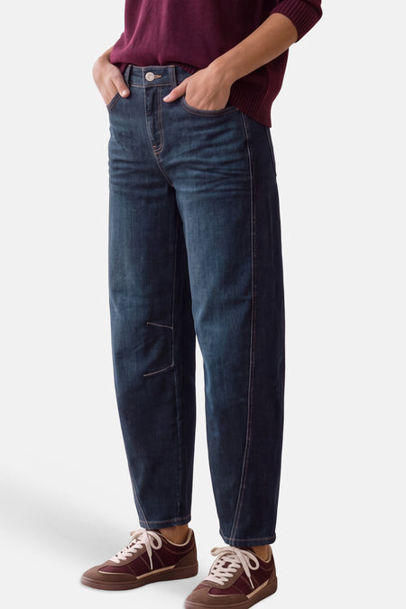Mom jeans dark blue denim - STREET ONE