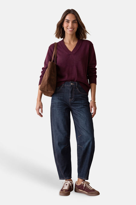 Mom jeans dark blue denim - STREET ONE