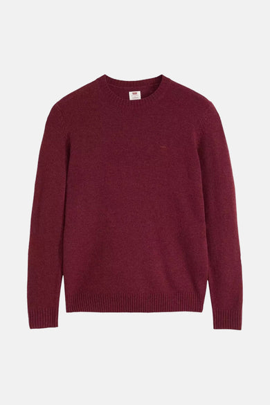 Pull met ronde hals - bordeaux
