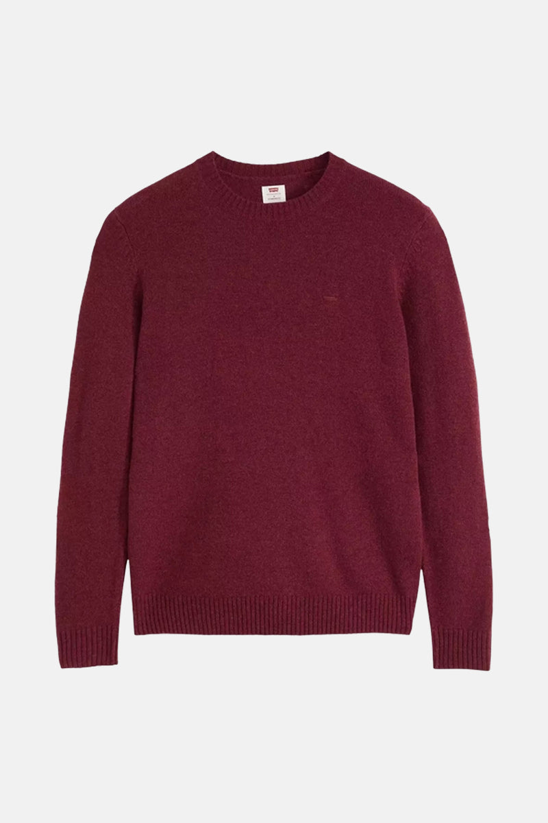 Pull met ronde hals - bordeaux