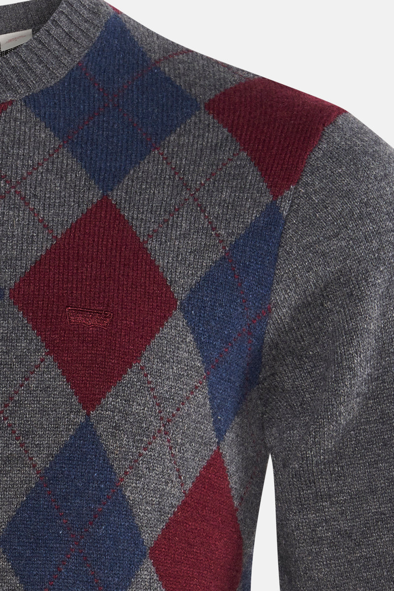 Pull met ronde hals - Grijs