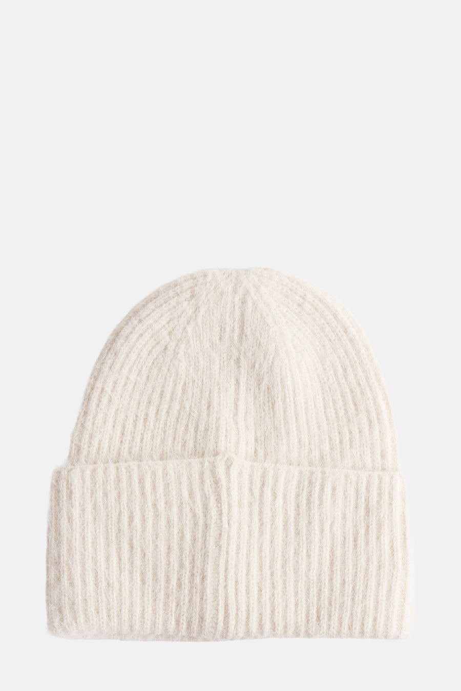Bonnet blanc en tricot de STREET ONE, avec une texture côtelée douce et un design simple.