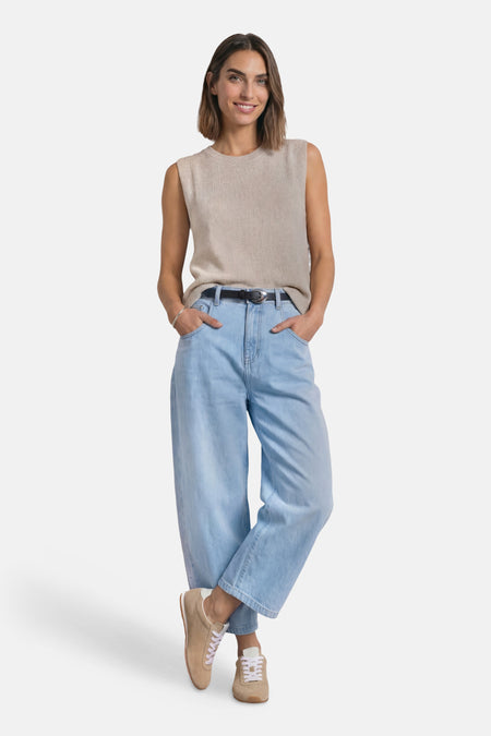 Dames acc. riemen pants zwart - STREET ONE