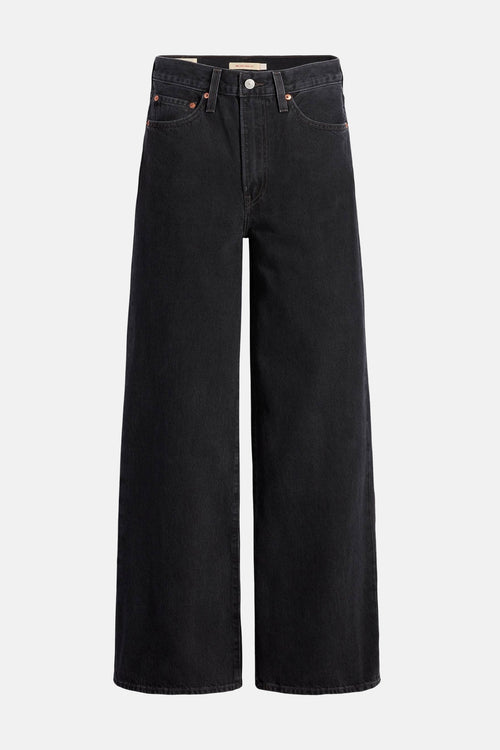 RIBCAGE WIDE - black denim