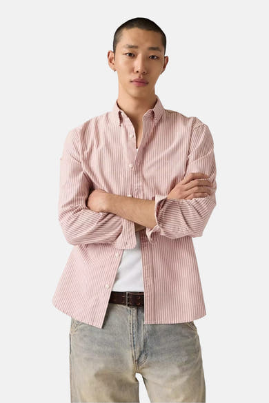 Chemise à manches longues - rose