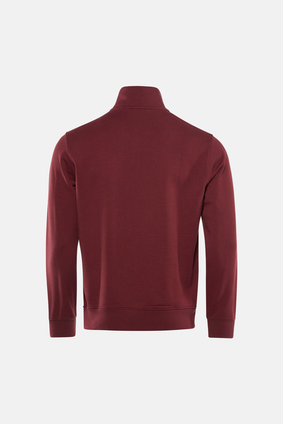 Sweat bordeaux de Levi's®, vue arrière, avec col montant et manches longues.