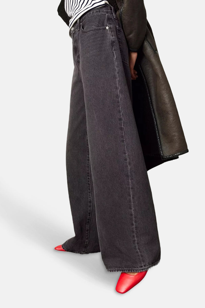 XL STRAIGHT - black denim