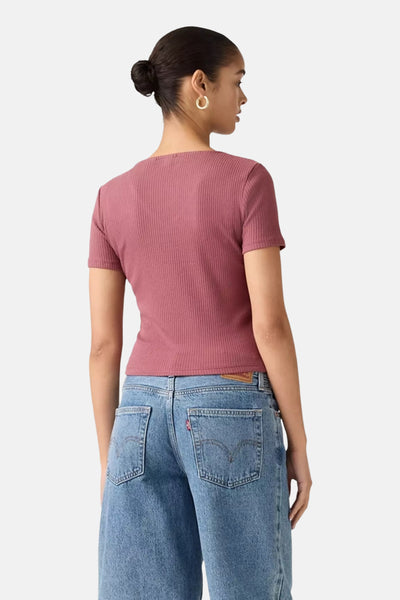 T-shirt met korte mouwen - bordeaux