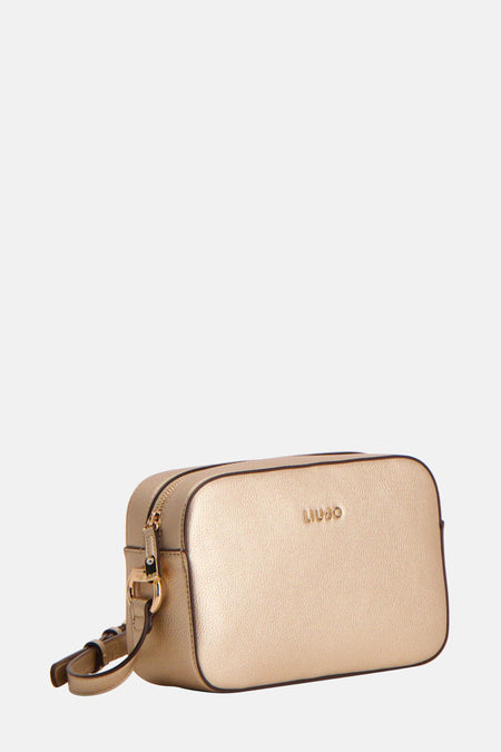 Sac à bandoulière doré de LIU JO, avec bandoulière réglable et finitions métalliques ton sur ton.
