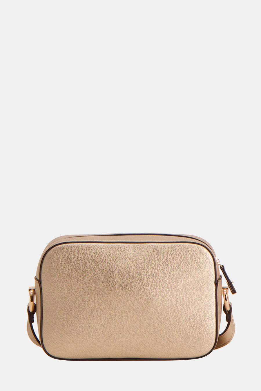 Sac à bandoulière doré de LIU JO, avec texture grainée et bandoulière réglable тон в тон.