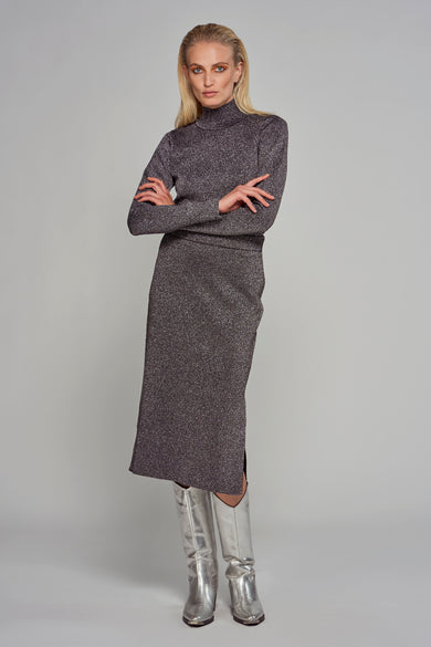 Pull col montant Agenté - ASTRID Black Label