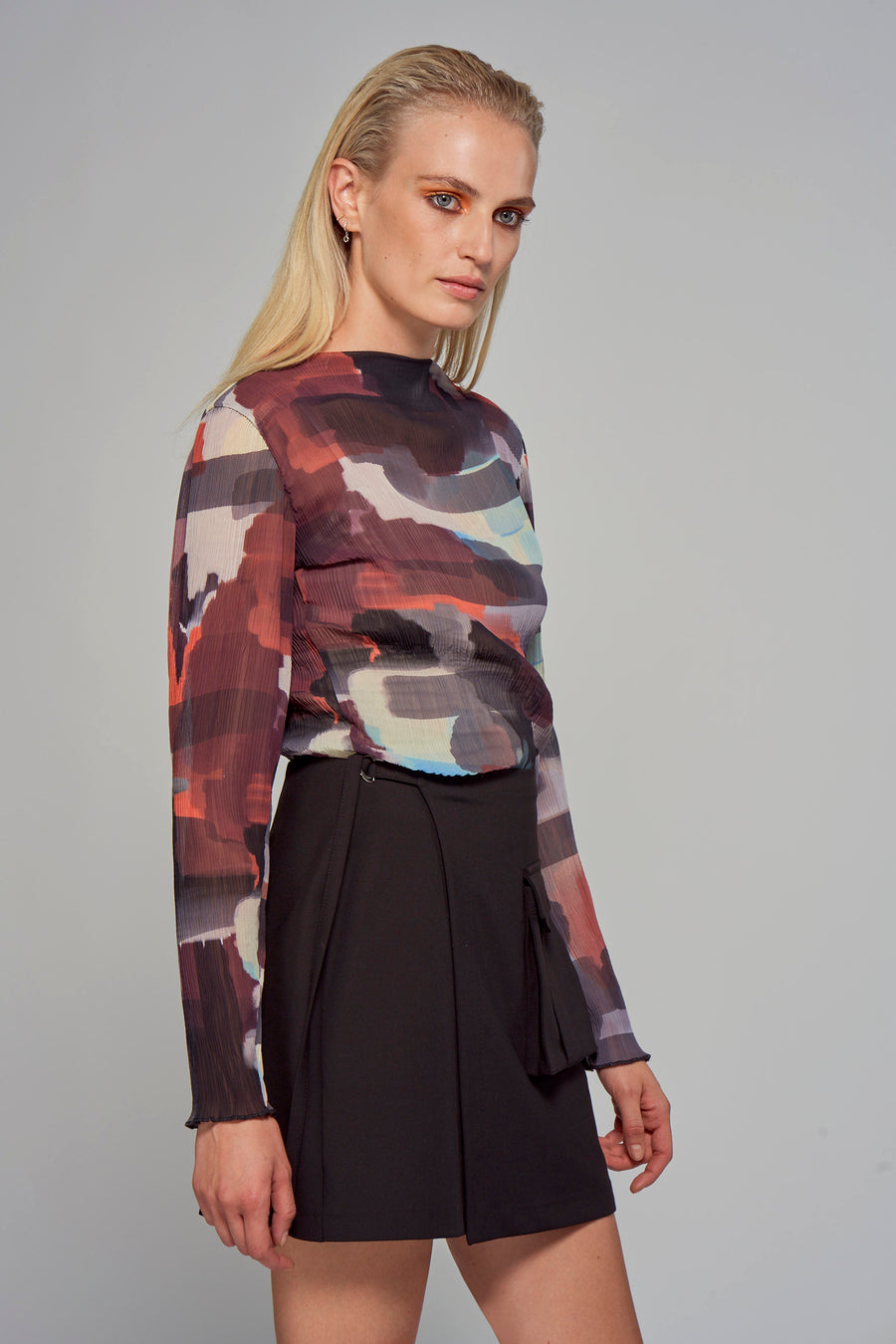 Blouse met lange mouwen - multicolo