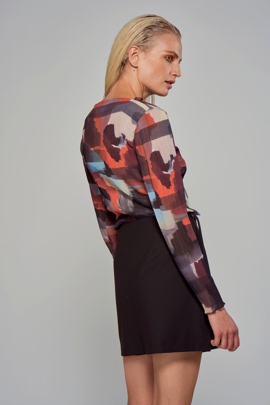 Blouse met lange mouwen - multicolo