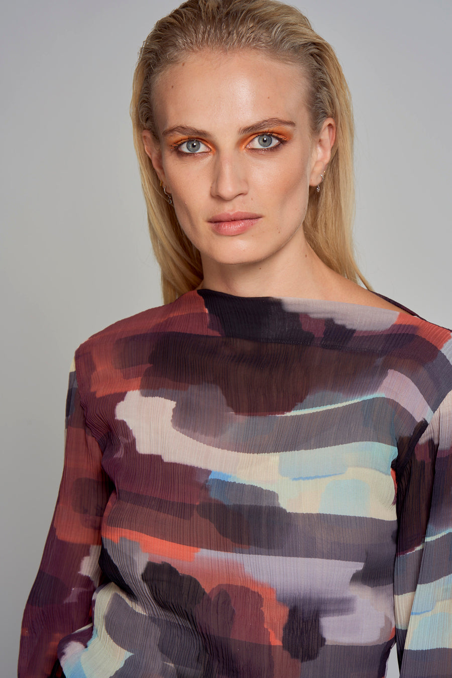 Blouse met lange mouwen - multicolo