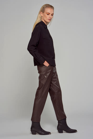 Blouse met lange mouwen - zwart