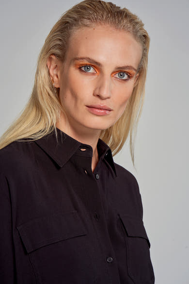 Blouse met lange mouwen - zwart