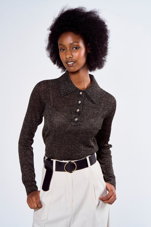 Polo Zwart - ASTRID Black Label