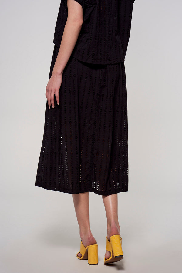 Jupe 3/4 Noir - ASTRID Black Label