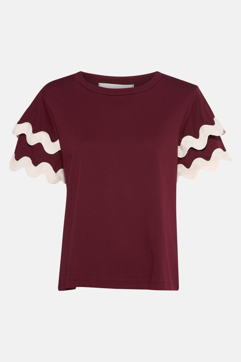 T-shirt met korte mouwen - Bordeaux