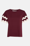 T-shirt met korte mouwen - Bordeaux