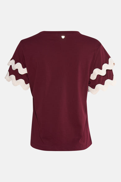 T-shirt met korte mouwen - Bordeaux